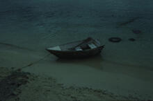 Woman and boat