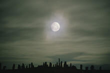 Callanish stones with moon and special effects