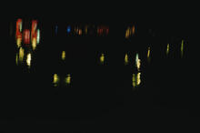 Night reflections in harbour