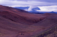 Mountain pass and mist