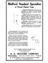 1914 Mulford Standard Specialties Drug Selection