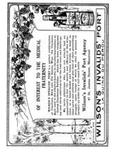 1914 Wilson's Invalid Port Wine
