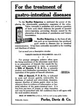 1914 Bacillus Bulgaricus; Milk of Bismuth