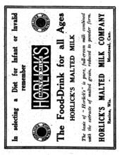 1914 Horlick's Malted Milk