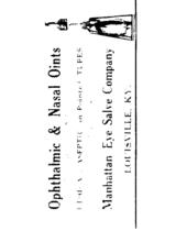 1915 Opthalmic & Nasal Oints