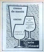 1960 Semana Crema de menta Marie Brizard 1