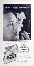 1960 Semana Philip Morris cigarettes
