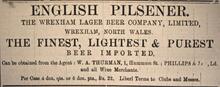 1890 Times of India Wrexham Beer