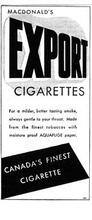 1944 Macleans Export Cigarettes April