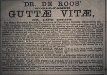 1895 Times of India Dr. De Roos' Medicines