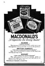 1930 Macleans MacDonald's Cigarettes April