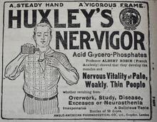1909 Times of India Huxley's Ner-vigor Tonic