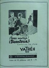 1935 El Grafico Pildoras Yatrén