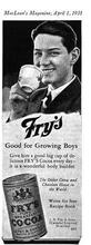 1931 Macleans Fry's Cocoa April