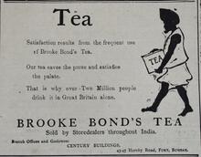 1910 Times of India Brooke Bond's Tea