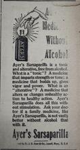 1911 Times of India Ayer's Sarsaparilla