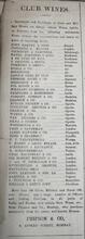 1911 Times of India Phipson & Co. Club Wines