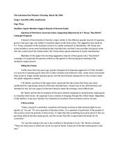 Legion Members Suggest Boycott of German Goods Transcription