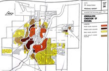 Map of Saskatoon's Housing Conditions 1961