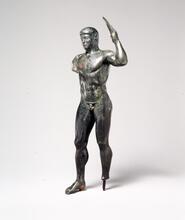 Athlete Holding Discus