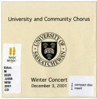 Winter concert, December 3, 2001