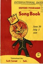 International days : Swift Current, Friday and Saturday, June 30 - July, 1939