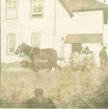 Battleford Industrial School, Carriage in front of school