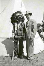 Tribesmen at Great Plains Encampment, Two Men