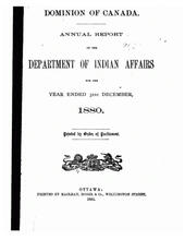 Indian Affairs Annual Report, 1881