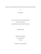 Housing as a Determinant of Health in The Sayisi Dene First Nation, Tadoule Lake, Manitoba