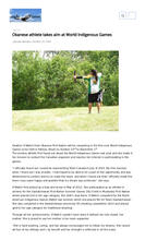 Okanese Athlete Takes Aim at World Indigenous Games