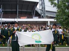 2006 Denver NAIG Games: Team Saskatchewan at the Opening Ceremonies