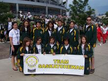 2006 Denver NAIG Games: Team Saskatchewan at the Opening Ceremonies