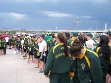 2006 Denver NAIG Games: Team Saskatchewan at the Opening Ceremonies