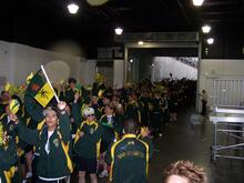 2006 Denver NAIG Games: Team Saskatchewan at the Opening Ceremonies
