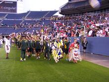 2006 Denver NAIG Games: Team Saskatchewan at the Opening Ceremonies