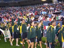 2006 Denver NAIG Games: Team Saskatchewan at the Opening Ceremonies