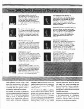 The Outsider. News from your Board of Directors