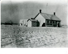 [Guard room with latrine, Fort Battleford]
