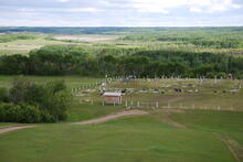Batoche Building and Site from Crane (11)