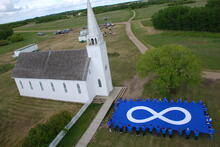 Infinity Flag from Crane (3)